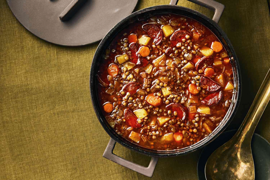 Mouthwatering finished dish piled high with tender, shredded beef and silky, orange butternut squash—your new favorite Sunday dinner ready in a flash.