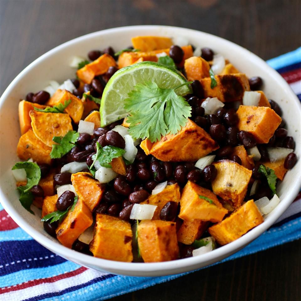 Roasted Sweet Potato & Black Bean Salad